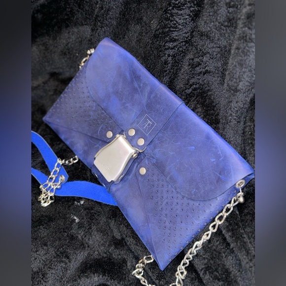 Tartar, Berlin vintage handbag. Royal Blu* - Picture 7 of 15